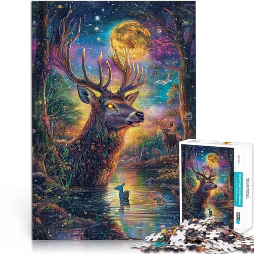 Puzzle 1000 Teile Erwachsene Farbmalerei Hirsch Aus Karton ab 14 Jahren Familienspiele Angebot als Geschenk für die ganze Familie。Größe:26x38cm/10.2x14.9Zoll Puzzle 1000 Teile Erwachsene Farbmalerei Hirsch Aus Karton ab 14 Jahren Familienspiele Angebot als Geschenk für die ganze Familie。Größe:26x38cm/10.2x14.9Zoll von ZONGJX