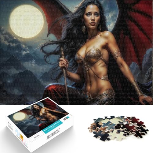 Puzzle 1000 Teile Erwachsene Schwarze Engelgöttin Aus Karton ab 14 Jahren für Lernspiel-Herausforderungsspielzeug Geschenk zum Geburtstag。Größe:26x38cm/10.2x14.9Zoll Puzzle 1000 Teile Erwachsene Schwarze Engelgöttin Aus Karton ab 14 Jahren für Lernspiel-Herausforderungsspielzeug Geschenk zum Geburtstag。Größe:26x38cm/10.2x14.9Zoll von ZONGJX