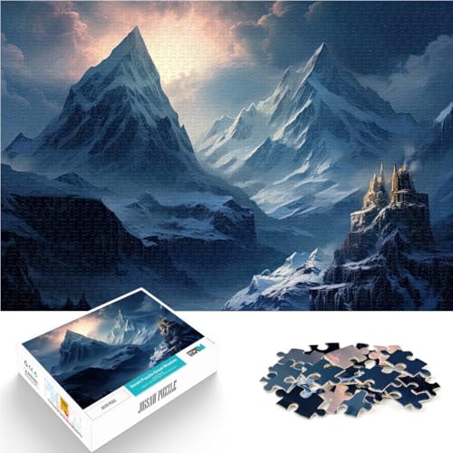 Puzzle 1000 Teile für Erwachsene Berge im Winter Aus Karton Geeignet für Personen ab 14 Jahren Entspannende Spiele Verbesserung der Liebe zwischen Paaren。Größe:38x52cm/14.9x20.4Zoll Puzzle 1000 Teile für Erwachsene Berge im Winter Aus Karton Geeignet für Personen ab 14 Jahren Entspannende Spiele Verbesserung der Liebe zwischen Paaren。Größe:38x52cm/14.9x20.4Zoll von ZONGJX