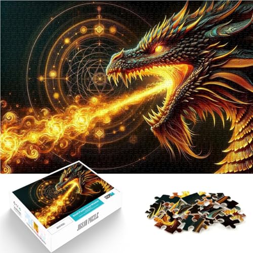 Puzzle 1000 Teile für Erwachsene Drachenzauber Aus Karton ab 14 Jahren Antistress Urlaub zu Hause Zeit totschlagen Lustiges Geschenk für die ganze Familie。Größe:38x52cm/14.9x20.4Zoll Puzzle 1000 Teile für Erwachsene Drachenzauber Aus Karton ab 14 Jahren Antistress Urlaub zu Hause Zeit totschlagen Lustiges Geschenk für die ganze Familie。Größe:38x52cm/14.9x20.4Zoll von ZONGJX