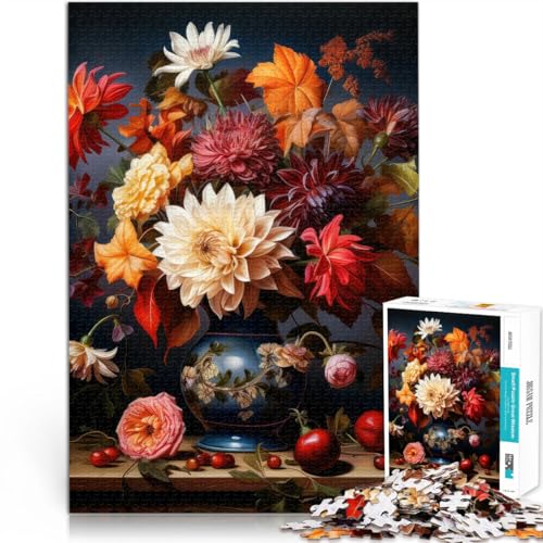 Puzzle 1000 Teile für Erwachsene Herbstblumen Aus Karton Geeignet für Kinder ab 14 Jahren Praktisches Spiel Weihnachtsspiel Geschenke für Frauen。Größe:26x38cm/10.2x14.9Zoll Puzzle 1000 Teile für Erwachsene Herbstblumen Aus Karton Geeignet für Kinder ab 14 Jahren Praktisches Spiel Weihnachtsspiel Geschenke für Frauen。Größe:26x38cm/10.2x14.9Zoll von ZONGJX