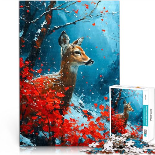 Puzzle 1000 Teile für Erwachsene Kalter Hirsch im Kirschbaum Aus Karton Geeignet für Kinder ab 14 Jahren Intellektuelles Spielzeugspiel Lernspiel zum Geburtstag und Weihnachten。Größe:26x38cm Puzzle 1000 Teile für Erwachsene Kalter Hirsch im Kirschbaum Aus Karton Geeignet für Kinder ab 14 Jahren Intellektuelles Spielzeugspiel Lernspiel zum Geburtstag und Weihnachten。Größe:26x38cm von ZONGJX