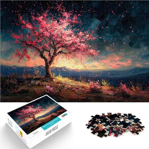 Puzzle 1000 Teile für Erwachsene Kirschblüten-Sonnenuntergang Aus Karton Geeignet für Kinder ab 14 Jahren Harte Herausforderung Lernen pädagogisches Geschenk。Größe:26x38cm/10.2x14.9Zoll Puzzle 1000 Teile für Erwachsene Kirschblüten-Sonnenuntergang Aus Karton Geeignet für Kinder ab 14 Jahren Harte Herausforderung Lernen pädagogisches Geschenk。Größe:26x38cm/10.2x14.9Zoll von ZONGJX
