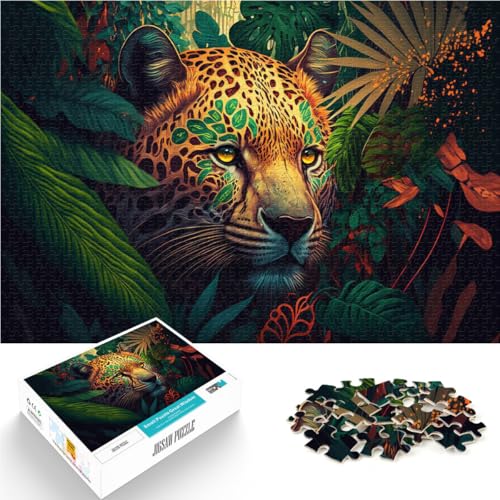 Puzzle 1000 Teile für Erwachsene Leopardentier Aus Karton ab 14 Jahren pädagogisches Lernen Tolles Geschenk。Größe:26x38cm/10.2x14.9Zoll Puzzle 1000 Teile für Erwachsene Leopardentier Aus Karton ab 14 Jahren pädagogisches Lernen Tolles Geschenk。Größe:26x38cm/10.2x14.9Zoll von ZONGJX