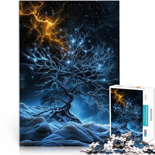 Puzzle 1000 Teile für Erwachsene Mystischer Baum mit Blitz Aus Karton Geeignet für Kinder ab 14 Jahren Lernspielzeug-Herausforderung Tolle Geschenke und Spielzeuge。Größe:26x38cm/10.2x14.9Zoll Puzzle 1000 Teile für Erwachsene Mystischer Baum mit Blitz Aus Karton Geeignet für Kinder ab 14 Jahren Lernspielzeug-Herausforderung Tolle Geschenke und Spielzeuge。Größe:26x38cm/10.2x14.9Zoll von ZONGJX