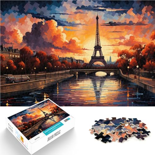 Puzzle 1000 Teile für Erwachsene Paris bei Sonnenuntergang Aus Holz ab 14 Jahren Heimdekorationsspiel Gutes Geschenk。Größe:50x75cm/19.6x29.5Zoll Puzzle 1000 Teile für Erwachsene Paris bei Sonnenuntergang Aus Holz ab 14 Jahren Heimdekorationsspiel Gutes Geschenk。Größe:50x75cm/19.6x29.5Zoll von ZONGJX
