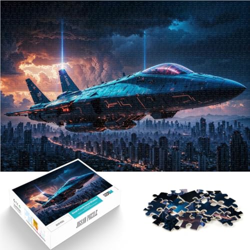Puzzle 1000 Teile für Erwachsene Stadt von Morgen Aus Holz ab 14 Jahren Intellektuelles Spiel Geschenk zum Geburtstag。Größe：50x75cm/19.6x29.5Zoll von ZONGJX