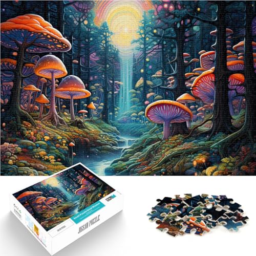 Puzzle 1000 Teile für Erwachsene Trippy Waldkunst Aus Karton für Kinder ab 14 Jahren Intellektuelles Dekompressions-Lernspielzeug Geburtstagsgeschenke。Größe:26x38cm/10.2x14.9Zoll Puzzle 1000 Teile für Erwachsene Trippy Waldkunst Aus Karton für Kinder ab 14 Jahren Intellektuelles Dekompressions-Lernspielzeug Geburtstagsgeschenke。Größe:26x38cm/10.2x14.9Zoll von ZONGJX