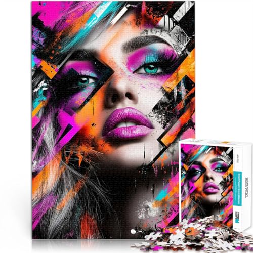 Puzzle 1000 Teile für Erwachsene und Jugendliche Abstraktes Pop-Art-Porträt Aus Karton Geeignet für Kinder ab 14 Jahren Spielzeug ganze Familie eignet。 Puzzle 1000 Teile für Erwachsene und Jugendliche Abstraktes Pop-Art-Porträt Aus Karton Geeignet für Kinder ab 14 Jahren Spielzeug ganze Familie eignet。 von ZONGJX