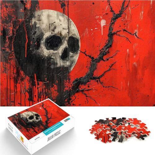 Puzzle 1000 Teile für Erwachsene und Jugendliche Vollmond Schädel Rote Nacht Aus Holz Geeignet für Kinder ab 14 Jahren Lernspiel-Herausforderungsspielzeug Tolles Geschenk zum Spielen。Größe:50x75cm Puzzle 1000 Teile für Erwachsene und Jugendliche Vollmond Schädel Rote Nacht Aus Holz Geeignet für Kinder ab 14 Jahren Lernspiel-Herausforderungsspielzeug Tolles Geschenk zum Spielen。Größe:50x75cm von ZONGJX