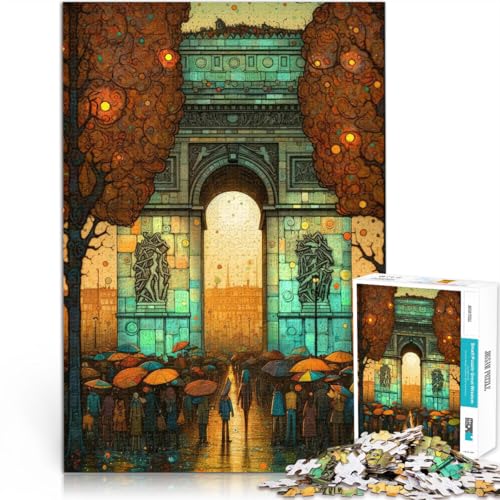 Puzzle 2000 Teile Erwachsene Arc de Triomphe abstrakt Aus Karton ab 14 Jahren Spielzeug für die ganze Familie Geburtstags- und einzigartige Geschenke。Größe：70x100cm/27.5x39.3Zoll von ZONGJX