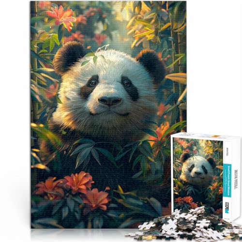 Puzzle 2000 Teile für Erwachsene Niedlicher Panda im tropischen Wald Aus Karton Geeignet für Personen ab 14 Jahren Spielzeug ganze Familie eignet。 von ZONGJX