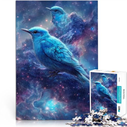 Puzzle für Erwachsene, 1000 Teile Blauer Vogel, Galaxie, Sterne Aus Holz ab 14 Jahren Intellektuelles Spiel Geschenk zum Geburtstag。Größe:50x75cm/19.6x29.5Zoll Puzzle für Erwachsene, 1000 Teile Blauer Vogel, Galaxie, Sterne Aus Holz ab 14 Jahren Intellektuelles Spiel Geschenk zum Geburtstag。Größe:50x75cm/19.6x29.5Zoll von ZONGJX
