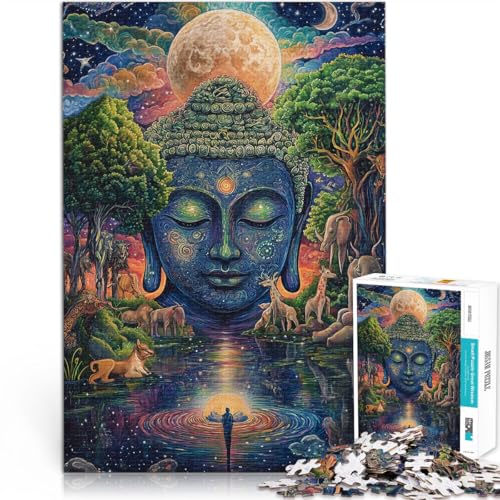 Puzzle für Erwachsene, 1000 Teile Bunte Buddha-Statue Aus Karton ab 14 Jahren Anspruchsvolles Spiel und Familienspiel tolles Größe:26x38cm/10.2x14.9Zoll Puzzle für Erwachsene, 1000 Teile Bunte Buddha-Statue Aus Karton ab 14 Jahren Anspruchsvolles Spiel und Familienspiel tolles Größe:26x38cm/10.2x14.9Zoll von ZONGJX