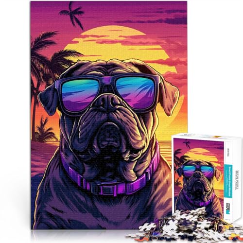 Puzzle für Erwachsene, 1000 Teile Bunte Bulldoggen Aus Karton für Kinder ab 14 Jahren Intellektuelles Dekompressions-Lernspielzeug Geburtstagsgeschenke。Größe:26x38cm/10.2x14.9Zoll Puzzle für Erwachsene, 1000 Teile Bunte Bulldoggen Aus Karton für Kinder ab 14 Jahren Intellektuelles Dekompressions-Lernspielzeug Geburtstagsgeschenke。Größe:26x38cm/10.2x14.9Zoll von ZONGJX