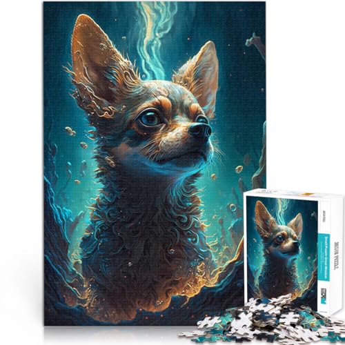 Puzzle für Erwachsene, 1000 Teile Chihuahua-Hundemythos Aus Karton für Kinder ab 14 Jahren Lernspiel-Herausforderungsspielzeug Tolles Geschenk zum Spielen。Größe:26x38cm/10.2x14.9Zoll Puzzle für Erwachsene, 1000 Teile Chihuahua-Hundemythos Aus Karton für Kinder ab 14 Jahren Lernspiel-Herausforderungsspielzeug Tolles Geschenk zum Spielen。Größe:26x38cm/10.2x14.9Zoll von ZONGJX