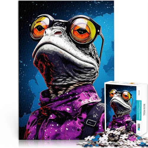 Puzzle für Erwachsene, 1000 Teile Echsenprofessor Aus Karton für Kinder ab 14 Jahren Intellektuelles Dekompressions-Lernspielzeug Geburtstagsgeschenke。Größe:26x38cm/10.2x14.9Zoll Puzzle für Erwachsene, 1000 Teile Echsenprofessor Aus Karton für Kinder ab 14 Jahren Intellektuelles Dekompressions-Lernspielzeug Geburtstagsgeschenke。Größe:26x38cm/10.2x14.9Zoll von ZONGJX