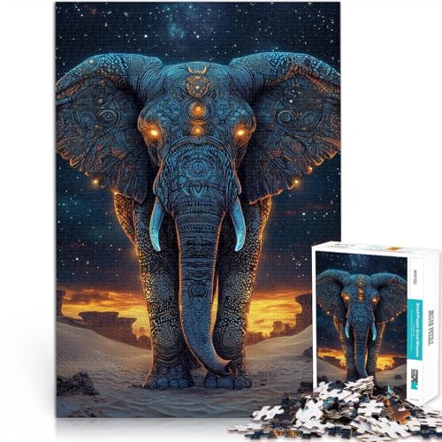 Puzzle für Erwachsene, 1000 Teile Elefantentotem Aus Karton ab 14 Jahren Lernspiel Verbesserung der Liebe zwischen Paaren。Größe:26x38cm/10.2x14.9Zoll Puzzle für Erwachsene, 1000 Teile Elefantentotem Aus Karton ab 14 Jahren Lernspiel Verbesserung der Liebe zwischen Paaren。Größe:26x38cm/10.2x14.9Zoll von ZONGJX