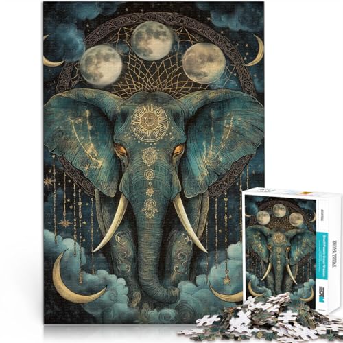 Puzzle für Erwachsene, 1000 Teile Fantasie-Elefant Aus Karton ab 14 Jahren Lernspiele Heimdekoration Wichtelgeschenke。Größe:38x52cm/14.9x20.4Zoll Puzzle für Erwachsene, 1000 Teile Fantasie-Elefant Aus Karton ab 14 Jahren Lernspiele Heimdekoration Wichtelgeschenke。Größe:38x52cm/14.9x20.4Zoll von ZONGJX