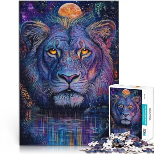 Puzzle für Erwachsene, 1000 Teile Farbgemälde Löwe Aus Karton ab 14 Jahren DIY-Lernspiele ganze Familie eignet。Größe:26x38cm/10.2x14.9Zoll Puzzle für Erwachsene, 1000 Teile Farbgemälde Löwe Aus Karton ab 14 Jahren DIY-Lernspiele ganze Familie eignet。Größe:26x38cm/10.2x14.9Zoll von ZONGJX
