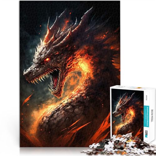 Puzzle für Erwachsene, 1000 Teile Fury Drache Aus Karton ab 14 Jahren Lernspielzeug zum Lernen Weihnachts- und Geburtstagsgeschenke。Größe:26x38cm/10.2x14.9Zoll Puzzle für Erwachsene, 1000 Teile Fury Drache Aus Karton ab 14 Jahren Lernspielzeug zum Lernen Weihnachts- und Geburtstagsgeschenke。Größe:26x38cm/10.2x14.9Zoll von ZONGJX