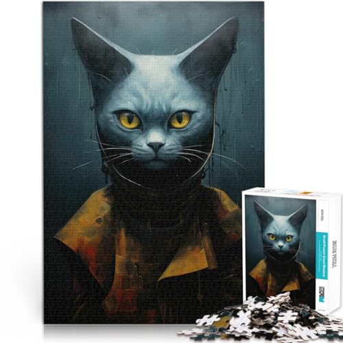 Puzzle für Erwachsene, 1000 Teile Katzenkunst Aus Karton für Kinder ab 14 Jahren Hand-Speed-Rennen Weihnachts- und Geburtstagsgeschenke。Größe:38x52cm/14.9x20.4Zoll Puzzle für Erwachsene, 1000 Teile Katzenkunst Aus Karton für Kinder ab 14 Jahren Hand-Speed-Rennen Weihnachts- und Geburtstagsgeschenke。Größe:38x52cm/14.9x20.4Zoll von ZONGJX