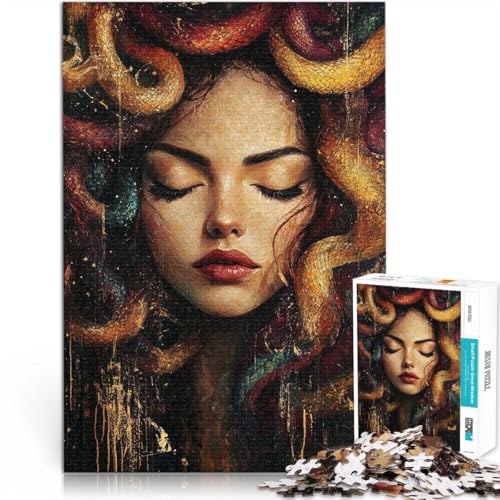 Puzzle für Erwachsene, 1000 Teile Künstlerische Malerei Medusa Aus Holz ab 14 Jahren Für Familienspaß Geburtstagsgeschenk, Geschenke, Wandkunst。Größe:50x75cm/19.6x29.5Zoll Puzzle für Erwachsene, 1000 Teile Künstlerische Malerei Medusa Aus Holz ab 14 Jahren Für Familienspaß Geburtstagsgeschenk, Geschenke, Wandkunst。Größe:50x75cm/19.6x29.5Zoll von ZONGJX