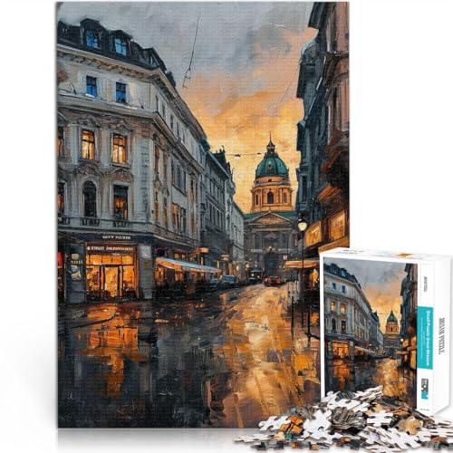 Puzzle für Erwachsene, 1000 Teile Nachtleben auf der Gran Via Aus Karton für Kinder ab 14 Jahren Herausforderungsspielzeug Einzigartige Wohndekorationen und Geschenke。Größe：38x52cm/14.9x20.4Zoll von ZONGJX