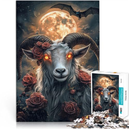 Puzzle für Erwachsene, 1000 Teile Unglückliches Schaf Aus Karton ab 14 Jahren mit vollständig miteinander verbundenen Stücken beliebiger Form Geschenkspielzeug。Größe:26x38cm/10.2x14.9Zoll Puzzle für Erwachsene, 1000 Teile Unglückliches Schaf Aus Karton ab 14 Jahren mit vollständig miteinander verbundenen Stücken beliebiger Form Geschenkspielzeug。Größe:26x38cm/10.2x14.9Zoll von ZONGJX