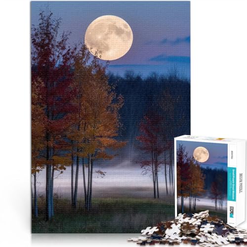 Puzzle für Erwachsene, 1000 Teile Vollmond über nebligem Feld Aus Karton für Kinder ab 14 Jahren pädagogische Herausforderung Lustige Aktivitäten für zu Hause, Geburtstagsgeschenke, Reisegeschenke。 Puzzle für Erwachsene, 1000 Teile Vollmond über nebligem Feld Aus Karton für Kinder ab 14 Jahren pädagogische Herausforderung Lustige Aktivitäten für zu Hause, Geburtstagsgeschenke, Reisegeschenke。 von ZONGJX