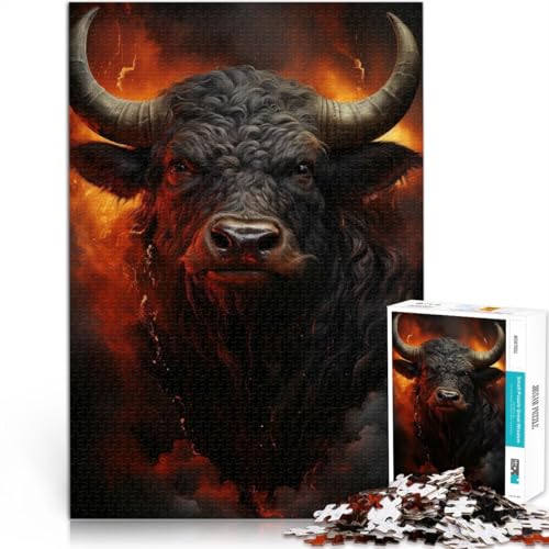 Puzzle für Erwachsene, 1000 Teile Wütender Stier Aus Karton ab 14 Jahren Familienaktivitäten Geburtstagsgeschenk。Größe:26x38cm/10.2x14.9Zoll Puzzle für Erwachsene, 1000 Teile Wütender Stier Aus Karton ab 14 Jahren Familienaktivitäten Geburtstagsgeschenk。Größe:26x38cm/10.2x14.9Zoll von ZONGJX