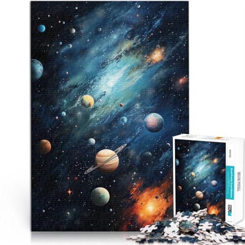 Puzzle für Erwachsene, 2000 Teile Kosmos-Kunstwerk Aus Karton für Kinder ab 14 Jahren Spielzeug ganze Familie eignet。Größe：70x100cm/27.5x39.3Zoll von ZONGJX