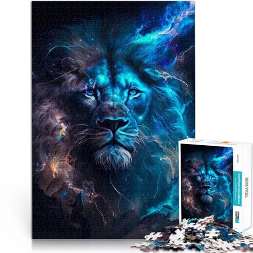 Puzzle für Erwachsene 1000 Teile Blauer himmlischer Löwe Aus Karton Geeignet für Kinder ab 14 Jahren Denksportaufgabe-Spiel Spiele Spielzeug Geschenk。Größe:38x52cm/14.9x20.4Zoll Puzzle für Erwachsene 1000 Teile Blauer himmlischer Löwe Aus Karton Geeignet für Kinder ab 14 Jahren Denksportaufgabe-Spiel Spiele Spielzeug Geschenk。Größe:38x52cm/14.9x20.4Zoll von ZONGJX