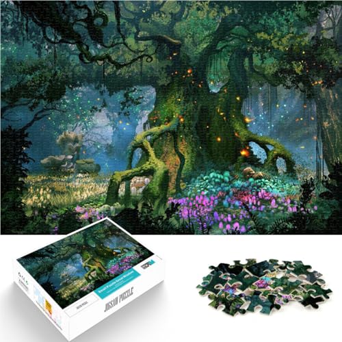 Puzzle für Erwachsene 1000 Teile Der Feywyrd-Wald Aus Karton Geeignet für Kinder ab 14 Jahren Für Paare geeignet Lustige Aktivitäten für zu Hause, Geburtstagsgeschenk, Reisegeschenke。Größe：38x52cm von ZONGJX