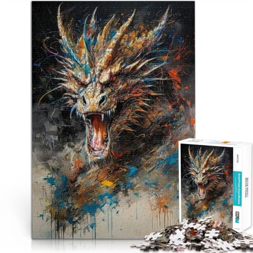 Puzzle für Erwachsene 1000 Teile Drachen Aus Karton für 14+ für die Heimdekoration Geschenkideen。Größe:26x38cm/10.2x14.9Zoll Puzzle für Erwachsene 1000 Teile Drachen Aus Karton für 14+ für die Heimdekoration Geschenkideen。Größe:26x38cm/10.2x14.9Zoll von ZONGJX
