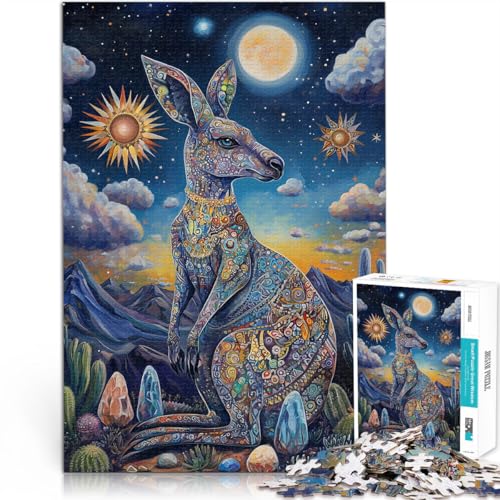 Puzzle für Erwachsene 1000 Teile Farbiges Känguru Aus Karton ab 14 Jahren Familienspaß Es eignet ganze Familie。Größe:26x38cm/10.2x14.9Zoll Puzzle für Erwachsene 1000 Teile Farbiges Känguru Aus Karton ab 14 Jahren Familienspaß Es eignet ganze Familie。Größe:26x38cm/10.2x14.9Zoll von ZONGJX