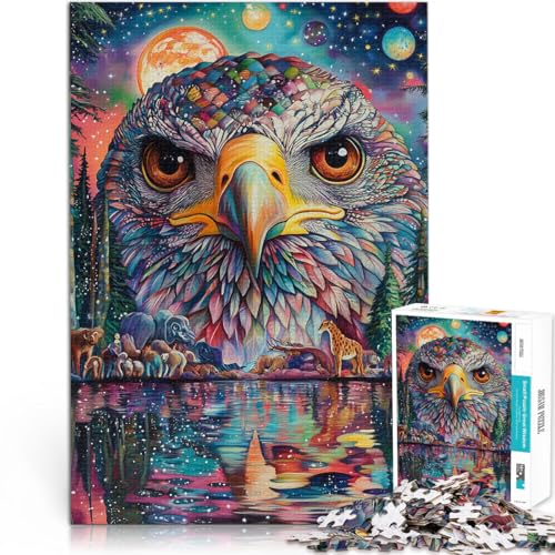 Puzzle für Erwachsene 1000 Teile Farbmalerei Adler Aus Karton für Kinder ab 14 Jahren Wanddekoration Weihnachtsgeburtstagsgeschenk。Größe:26x38cm/10.2x14.9Zoll Puzzle für Erwachsene 1000 Teile Farbmalerei Adler Aus Karton für Kinder ab 14 Jahren Wanddekoration Weihnachtsgeburtstagsgeschenk。Größe:26x38cm/10.2x14.9Zoll von ZONGJX