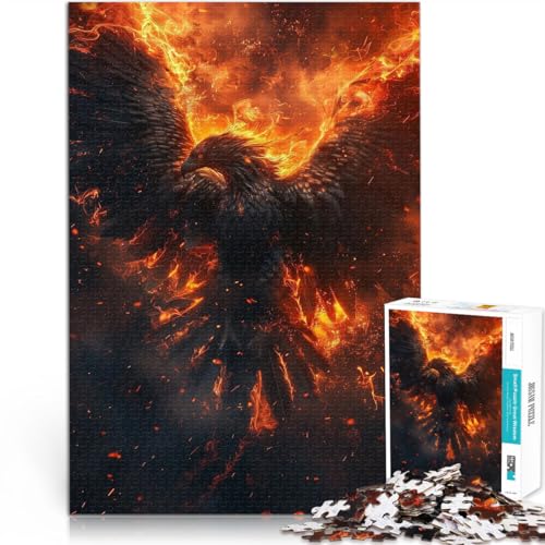 Puzzle für Erwachsene 1000 Teile Feuerphönix Aus Karton für und ab 14 Jahren Entspannungsspiele Einzigartige Geburtstags Größe:26x38cm/10.2x14.9Zoll Puzzle für Erwachsene 1000 Teile Feuerphönix Aus Karton für und ab 14 Jahren Entspannungsspiele Einzigartige Geburtstags Größe:26x38cm/10.2x14.9Zoll von ZONGJX