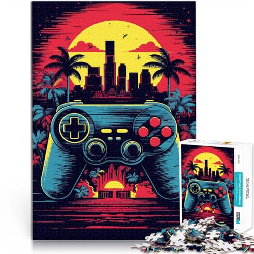 Puzzle für Erwachsene 1000 Teile Gaming Controller Neon Aus Karton für Kinder ab 14 Jahren Heimdekoration Tolle Geschenke und Spielzeuge。Größe:26x38cm/10.2x14.9Zoll Puzzle für Erwachsene 1000 Teile Gaming Controller Neon Aus Karton für Kinder ab 14 Jahren Heimdekoration Tolle Geschenke und Spielzeuge。Größe:26x38cm/10.2x14.9Zoll von ZONGJX