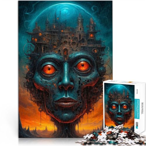 Puzzle für Erwachsene 1000 Teile Geist in Blau Aus Karton für und ab 14 Jahren Heimdekorationsspielzeug Lustiges Geschenk。Größe:26x38cm/10.2x14.9Zoll Puzzle für Erwachsene 1000 Teile Geist in Blau Aus Karton für und ab 14 Jahren Heimdekorationsspielzeug Lustiges Geschenk。Größe:26x38cm/10.2x14.9Zoll von ZONGJX