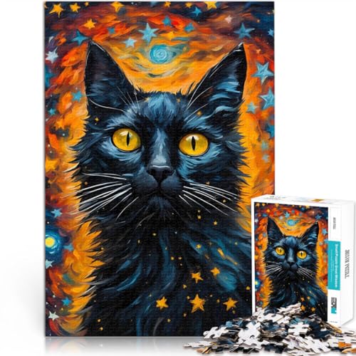 Puzzle für Erwachsene 1000 Teile Gemälde Einer schwarzen Katze Aus Karton für und ab 14 Jahren pädagogische Herausforderung Lustige Aktivitäten für zu Hause, Geburtstagsgeschenke, Reisegeschenke。 Puzzle für Erwachsene 1000 Teile Gemälde Einer schwarzen Katze Aus Karton für und ab 14 Jahren pädagogische Herausforderung Lustige Aktivitäten für zu Hause, Geburtstagsgeschenke, Reisegeschenke。 von ZONGJX