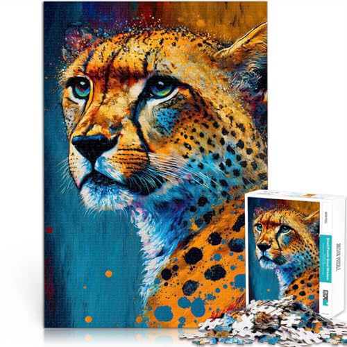Puzzle für Erwachsene 1000 Teile Gepard Aus Karton für Kinder ab 14 Jahren Zusammenbau des Modells Geschenkspielzeug。Größe:26x38cm/10.2x14.9Zoll Puzzle für Erwachsene 1000 Teile Gepard Aus Karton für Kinder ab 14 Jahren Zusammenbau des Modells Geschenkspielzeug。Größe:26x38cm/10.2x14.9Zoll von ZONGJX