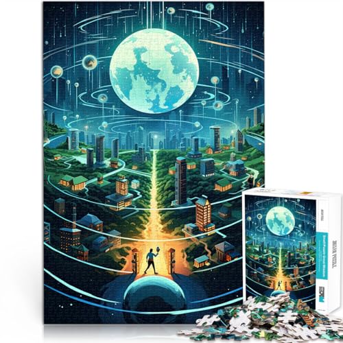 Puzzle für Erwachsene 1000 Teile Internetkunst Aus Karton ab 14 Jahren Antistress Urlaub zu Hause Zeit totschlagen Lustiges Geschenk für die ganze Familie。Größe：38x52cm/14.9x20.4Zoll von ZONGJX
