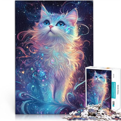 Puzzle für Erwachsene 1000 Teile Katze Aus Holz für 14+ mit vollständig miteinander verbundenen Stücken beliebiger Form Geschenkspielzeug。Größe:50x75cm/19.6x29.5Zoll Puzzle für Erwachsene 1000 Teile Katze Aus Holz für 14+ mit vollständig miteinander verbundenen Stücken beliebiger Form Geschenkspielzeug。Größe:50x75cm/19.6x29.5Zoll von ZONGJX