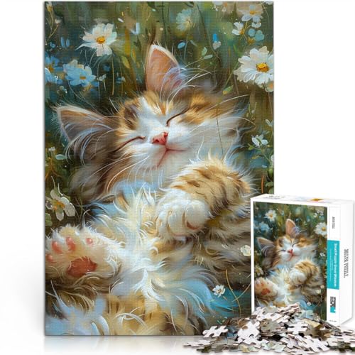 Puzzle für Erwachsene 1000 Teile Katze in Gartenblumen Aus Karton für und ab 14 Jahren Home Dekoration Spiel Spielzeug Weihnachtsspiel Geschenke für Frauen。Größe:26x38cm/10.2x14.9Zoll Puzzle für Erwachsene 1000 Teile Katze in Gartenblumen Aus Karton für und ab 14 Jahren Home Dekoration Spiel Spielzeug Weihnachtsspiel Geschenke für Frauen。Größe:26x38cm/10.2x14.9Zoll von ZONGJX