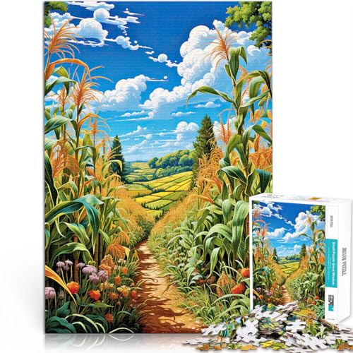 Puzzle für Erwachsene 1000 Teile Maisfeld Aus Karton für Kinder ab 14 Jahren für Lernspiel-Herausforderungsspielzeug Geschenk zum Geburtstag。Größe:26x38cm/10.2x14.9Zoll Puzzle für Erwachsene 1000 Teile Maisfeld Aus Karton für Kinder ab 14 Jahren für Lernspiel-Herausforderungsspielzeug Geschenk zum Geburtstag。Größe:26x38cm/10.2x14.9Zoll von ZONGJX