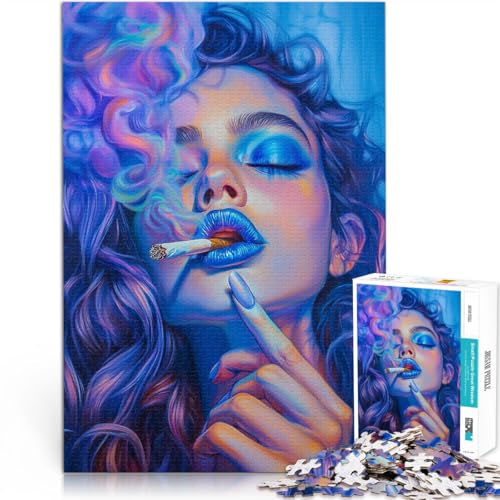 Puzzle für Erwachsene 1000 Teile Schöne Frau raucht Aus Karton Geeignet für Kinder ab 14 Jahren Anspruchsvolles Spiel und Familienspiel tolles Größe:38x52cm/14.9x20.4Zoll Puzzle für Erwachsene 1000 Teile Schöne Frau raucht Aus Karton Geeignet für Kinder ab 14 Jahren Anspruchsvolles Spiel und Familienspiel tolles Größe:38x52cm/14.9x20.4Zoll von ZONGJX
