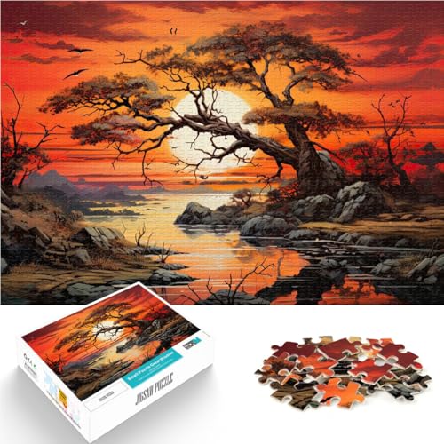 Puzzle für Erwachsene 1000 Teile Sonnenuntergangslandschaft Aus Karton ab 14 Jahren Analyse und Logik Geburtstagsgeschenke。Größe:26x38cm/10.2x14.9Zoll Puzzle für Erwachsene 1000 Teile Sonnenuntergangslandschaft Aus Karton ab 14 Jahren Analyse und Logik Geburtstagsgeschenke。Größe:26x38cm/10.2x14.9Zoll von ZONGJX