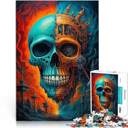Puzzle für Erwachsene 1000 Teile Totenkopf in Farben Aus Karton für und ab 14 Jahren Spielzeug Lernspiele Antistress Schenkung von Kunstwerken。Größe:26x38cm/10.2x14.9Zoll Puzzle für Erwachsene 1000 Teile Totenkopf in Farben Aus Karton für und ab 14 Jahren Spielzeug Lernspiele Antistress Schenkung von Kunstwerken。Größe:26x38cm/10.2x14.9Zoll von ZONGJX