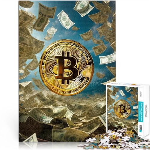 Puzzle für Erwachsene und Jugendliche 1000 Teile Bitcoin Kryptogeld Aus Karton Geeignet für Personen ab 14 Jahren Herausforderndes Spiel Spiele Spielzeug Geschenk。Größe:26x38cm/10.2x14.9Zoll Puzzle für Erwachsene und Jugendliche 1000 Teile Bitcoin Kryptogeld Aus Karton Geeignet für Personen ab 14 Jahren Herausforderndes Spiel Spiele Spielzeug Geschenk。Größe:26x38cm/10.2x14.9Zoll von ZONGJX